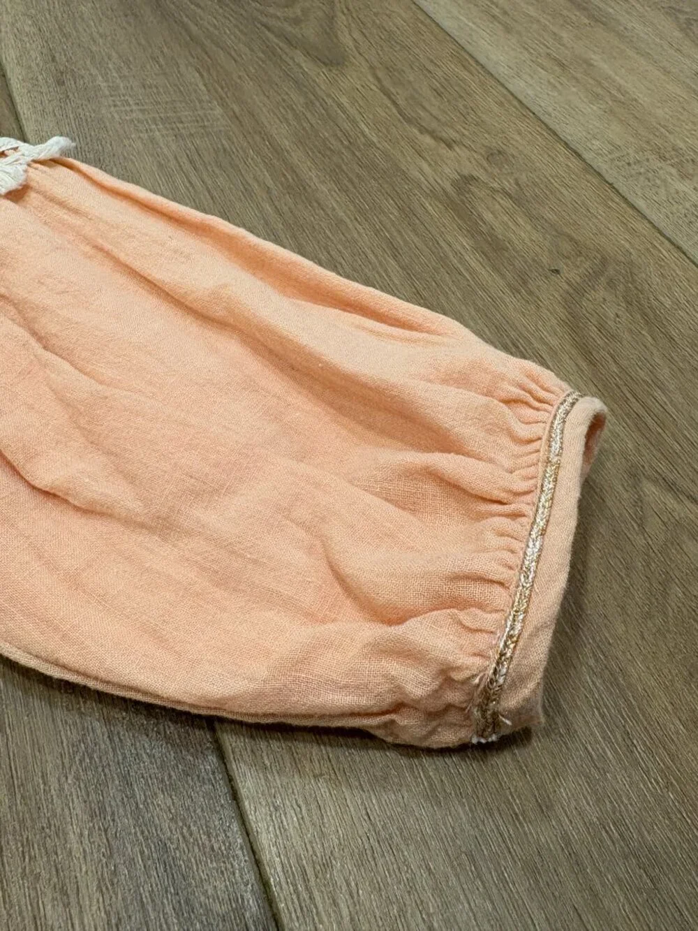 🌟 LOUSIE MISHA 🌟 GIRLS UBUD EMBROIDERED LINEN COTTON JACKET CORAL SZ 2